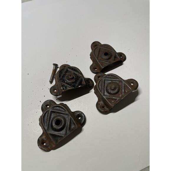 Eastlake Victorian Cast Iron Window Door Lock Parts Architectural Salvage - Picture 1 of 6